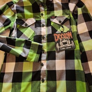 DIXXON "Dragula" Rob Zombie flannel shirt Womens sz. Small